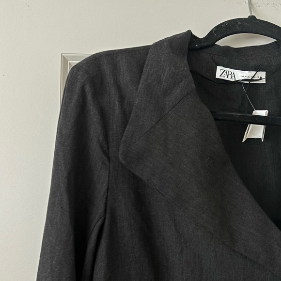 Zara Charcoal Long Sleeve Maxi Dress - Picture 4 of 4